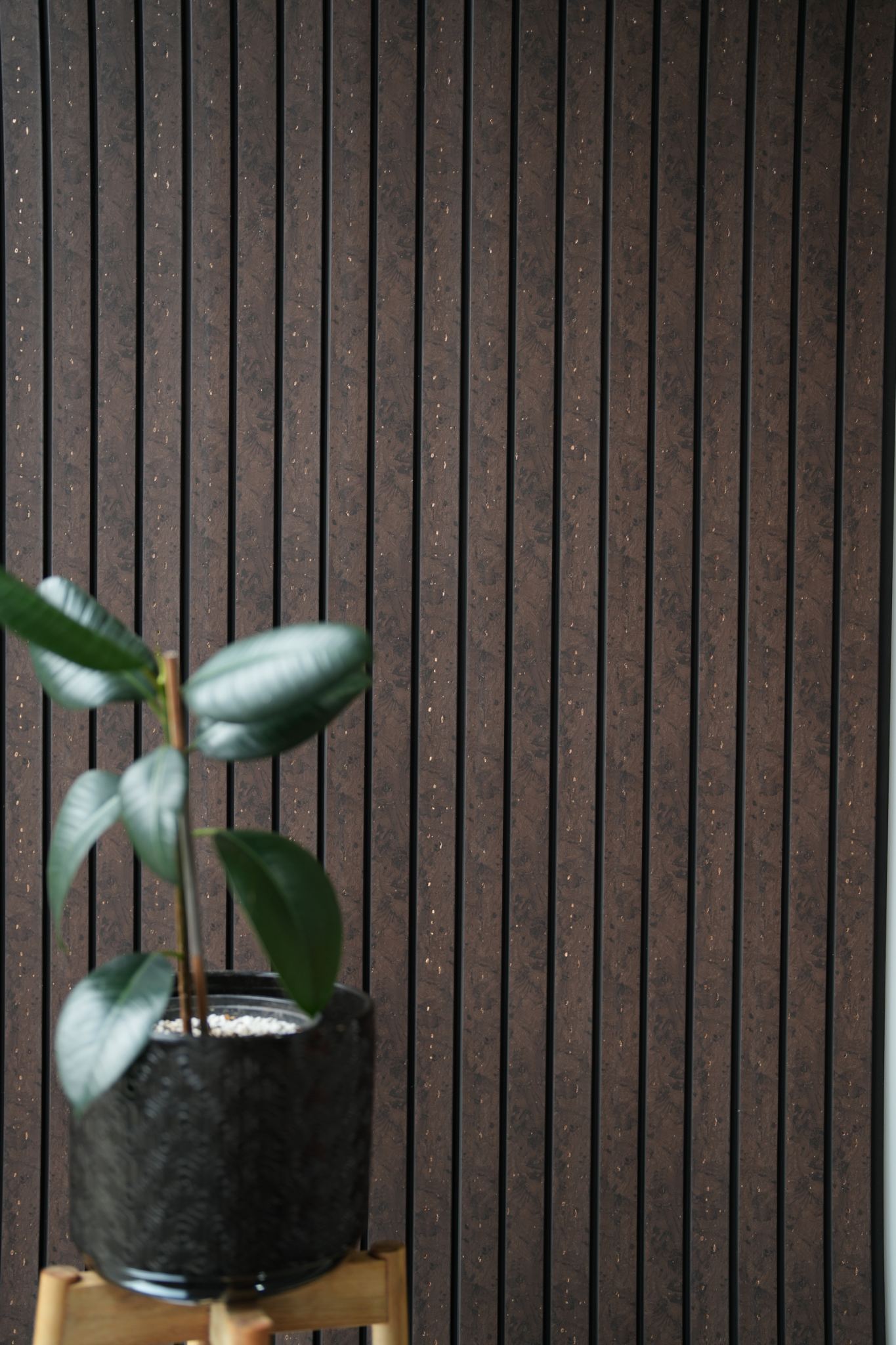 WPC Panel - PS Black Line Brown