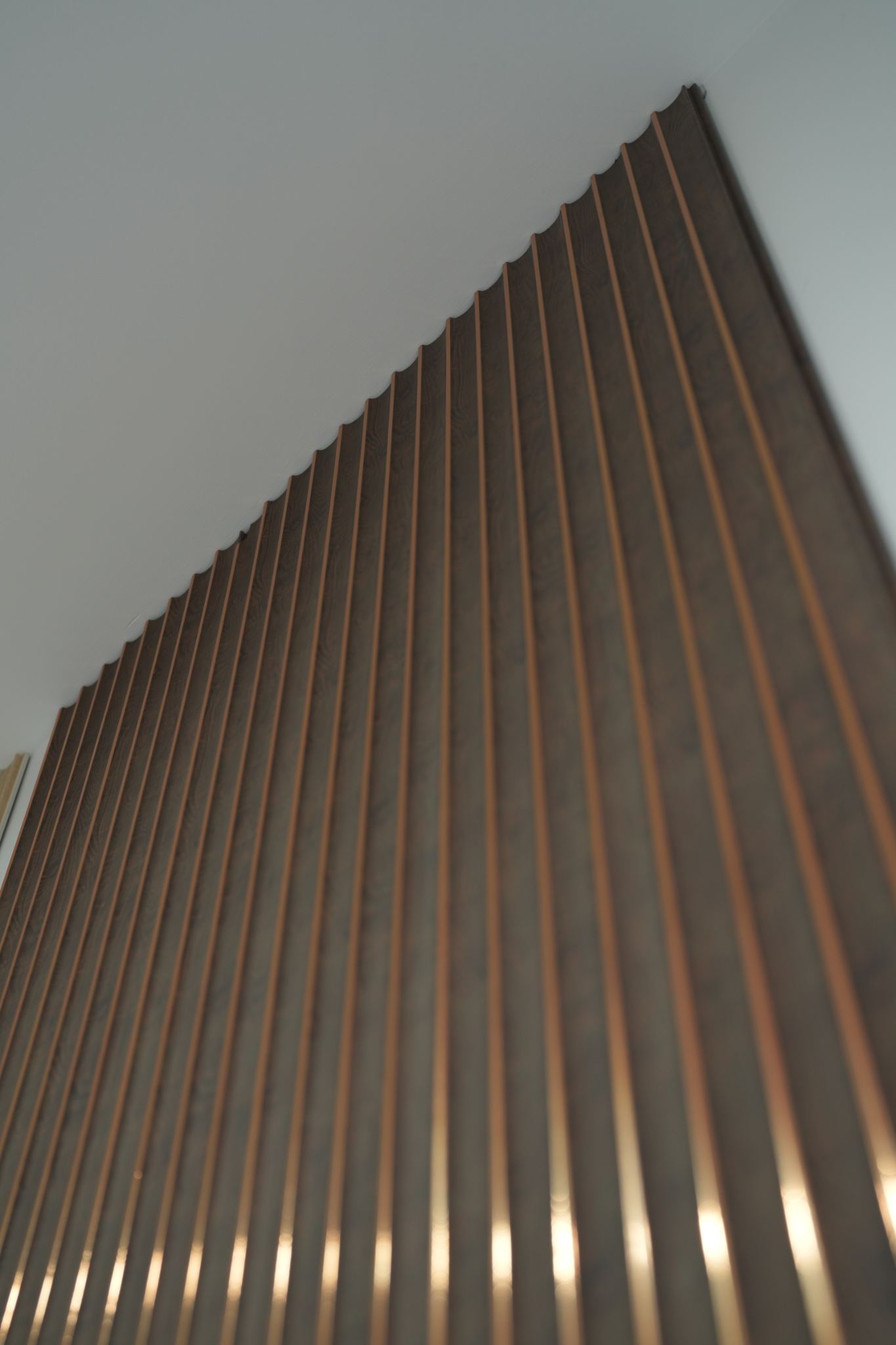 WPC Panel - PS Gold line - Brown