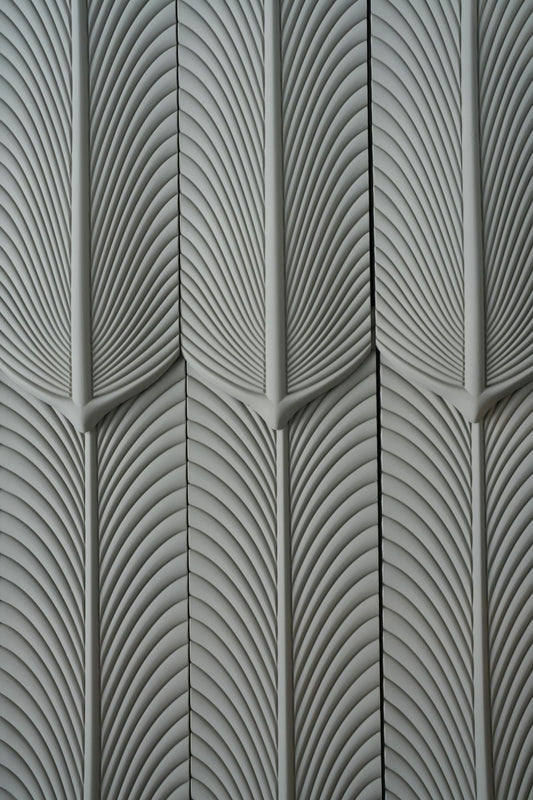 Wall Panel - PU Feather Volcanic Grey
