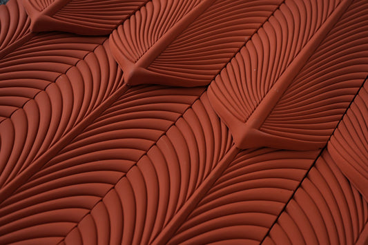 Wall Panel - PU Feather Brick Red