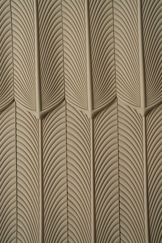 Wall Panel - PU Feather Golden Grain