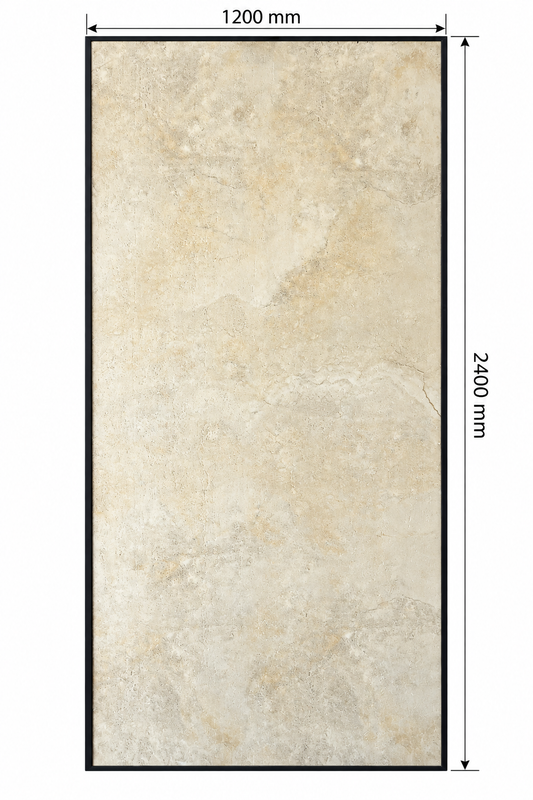 Concrete Travertine | Beige Coffee vein
