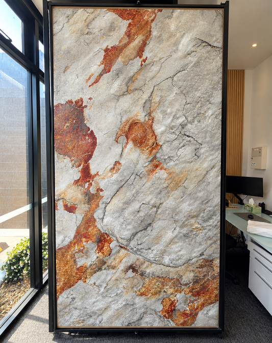 Concrete Travertine | Rustic Copper