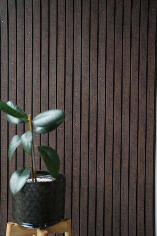 WPC Panel - PS Black Line Brown