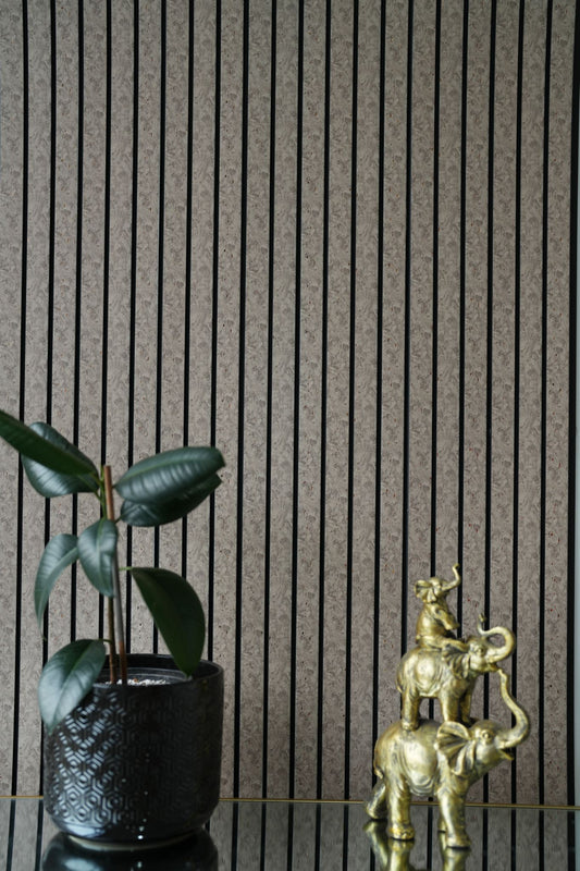 WPC Panel - PS Black Line Grey