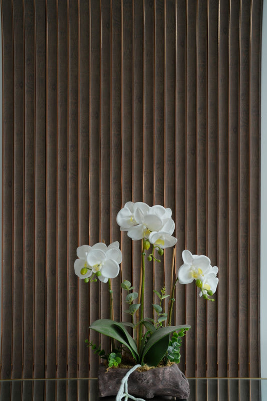 WPC Panel - PS Gold line -  Brown