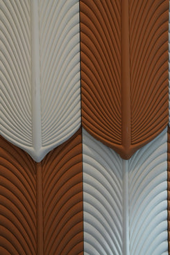 Wall Panel - PU Feather Earth Yellow