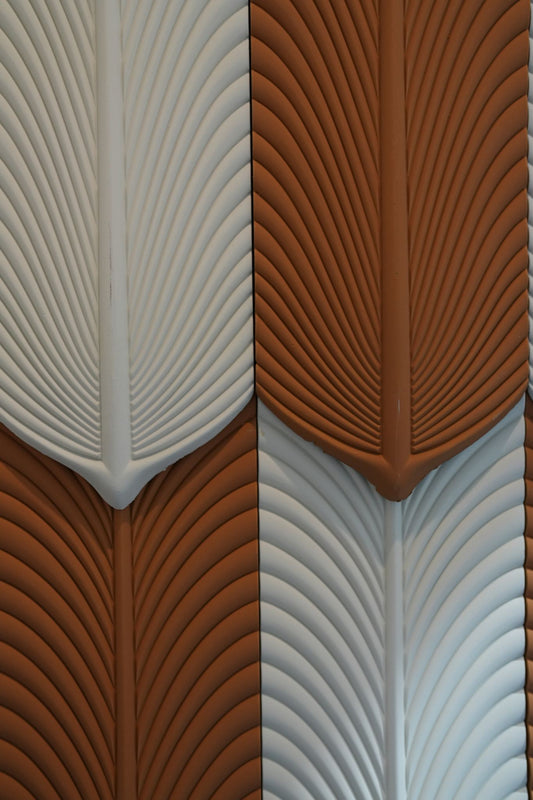 Wall Panel - PU Feather Earth Yellow