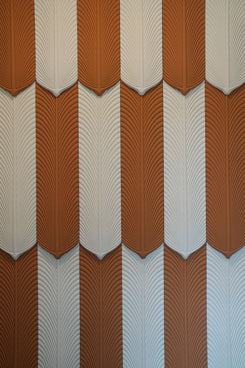 Wall Panel - PU Feather Hanyu White