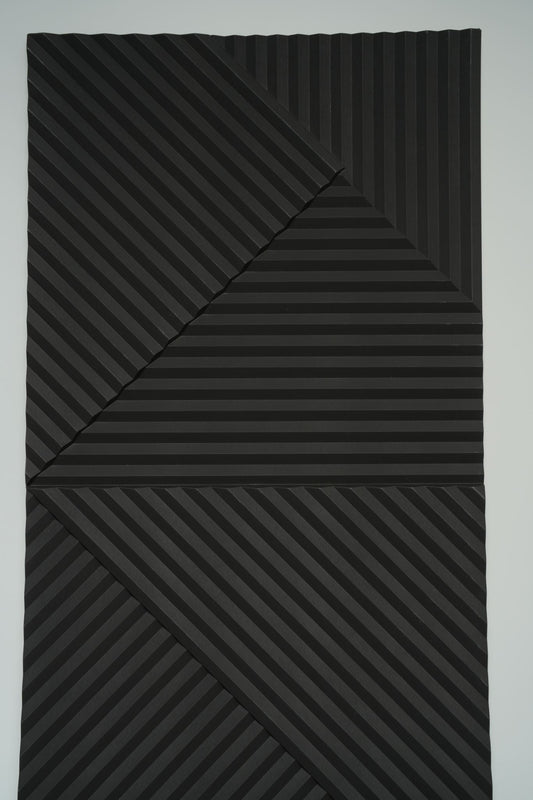 Wall Panel - PU Geometric White / Black