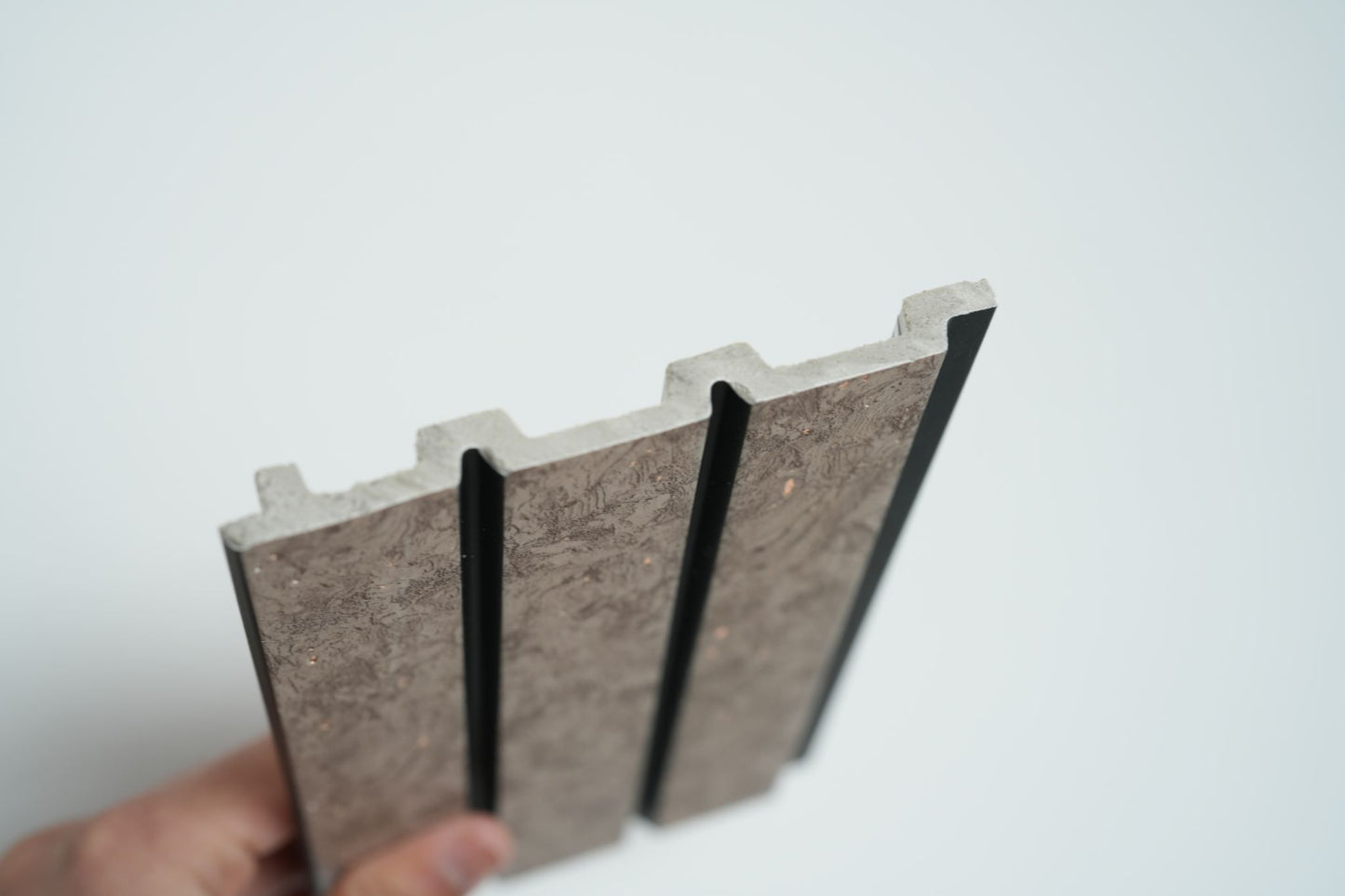 WPC Panel - PS Black Line Grey