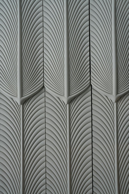 Wall Panel - PU Feather Volcanic Grey