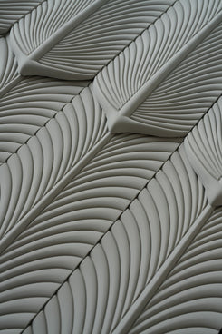 Wall Panel - PU Feather Volcanic Grey