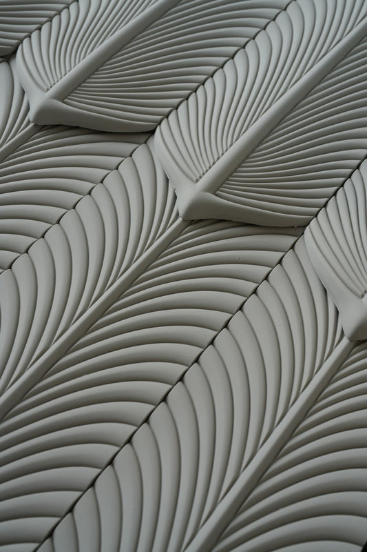 Wall Panel - PU Feather Volcanic Grey