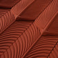 Wall Panel - PU Feather Brick Red
