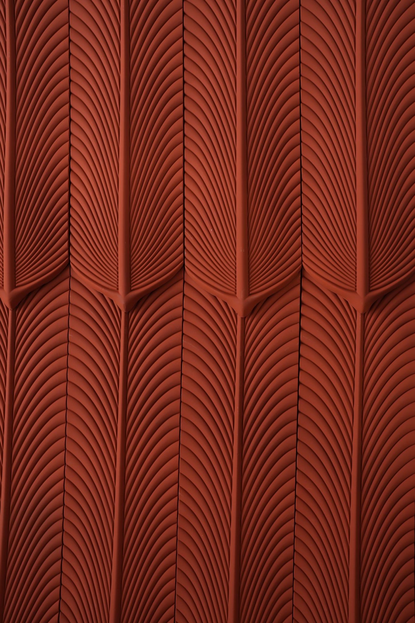 Wall Panel - PU Feather Brick Red
