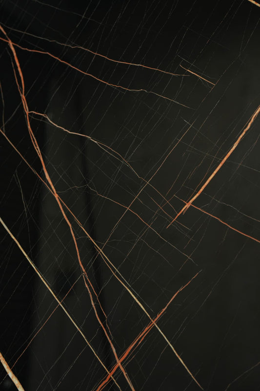 PVC UV Marble Stone Board Black