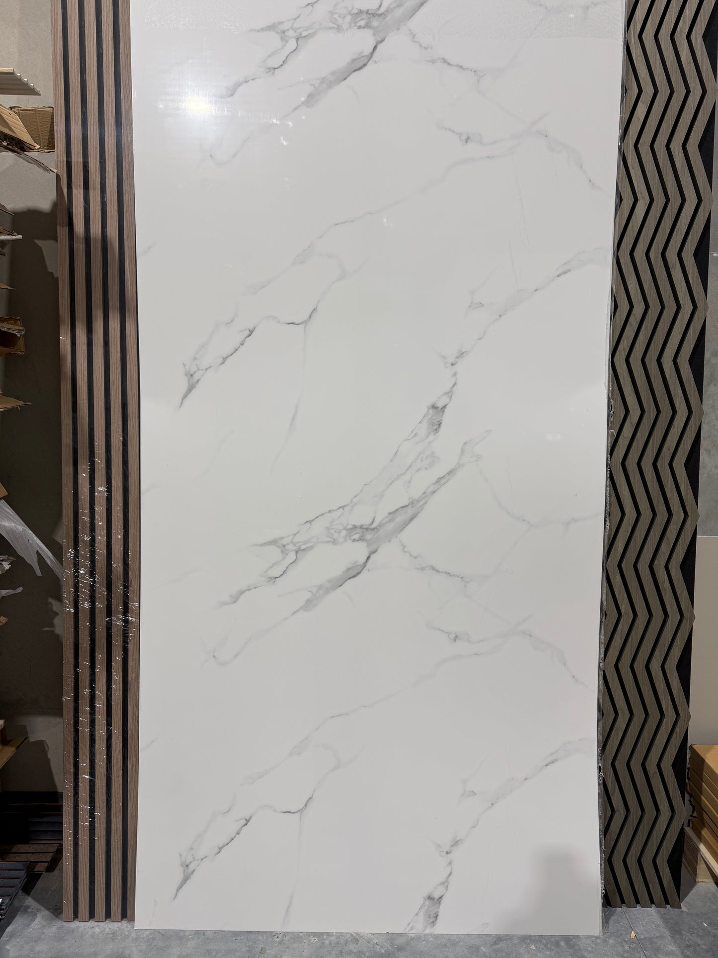 PVC UV Marble Stone Board - Silver Vein Marble