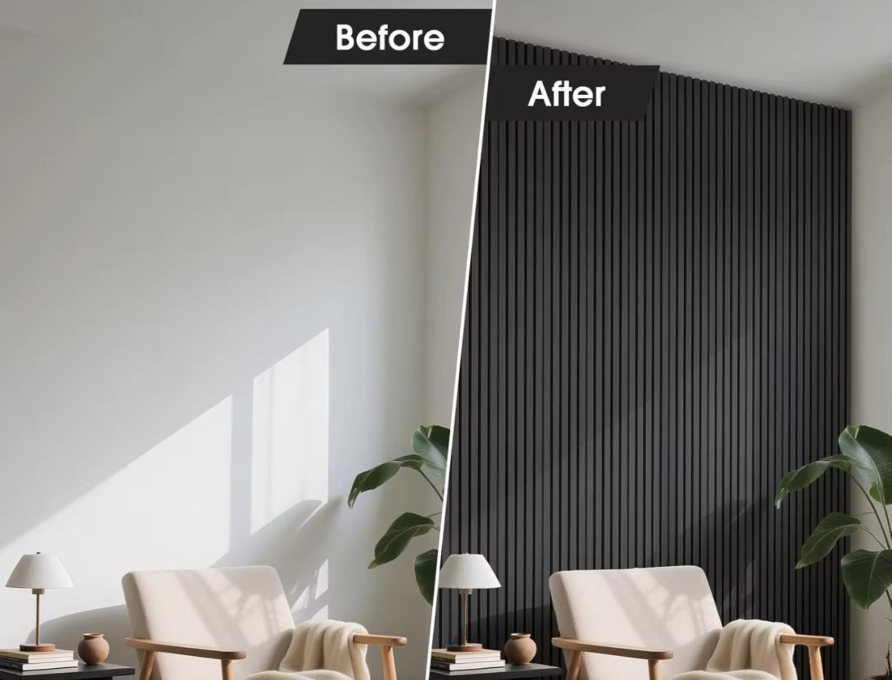 Acoustic Panel - Charcoal Black