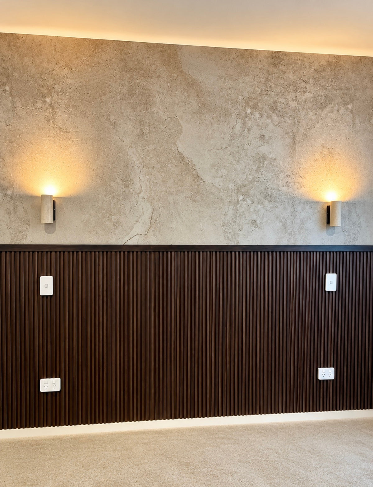 Concrete Travertine |   Beige Coffee vein