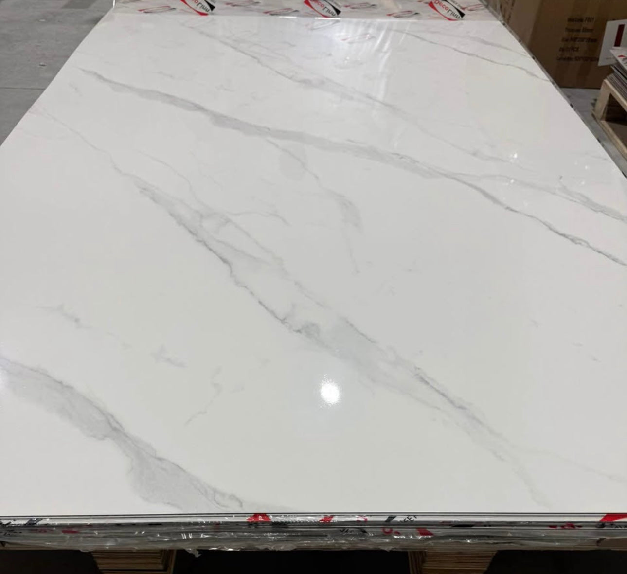 PVC UV Marble Stone Board - Grey Cloud Marble