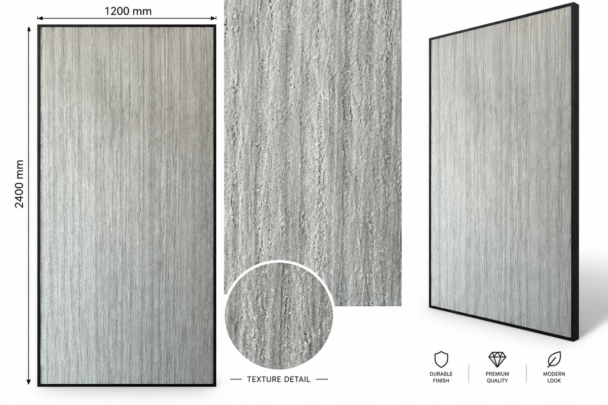 Concrete Travertine | Storm Grey