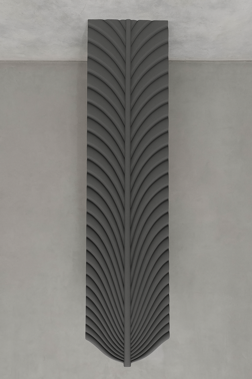 Wall Panel - PU Feather Volcanic Grey