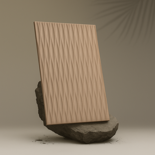 Wood pulp embossed board Beige 1/Per-pc